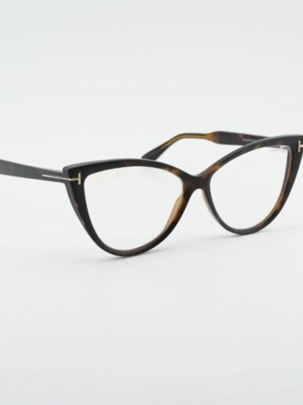Tom Ford FT5843-B 052 Eyeglasses Dark Havana 56mm Cat Eye Frame
